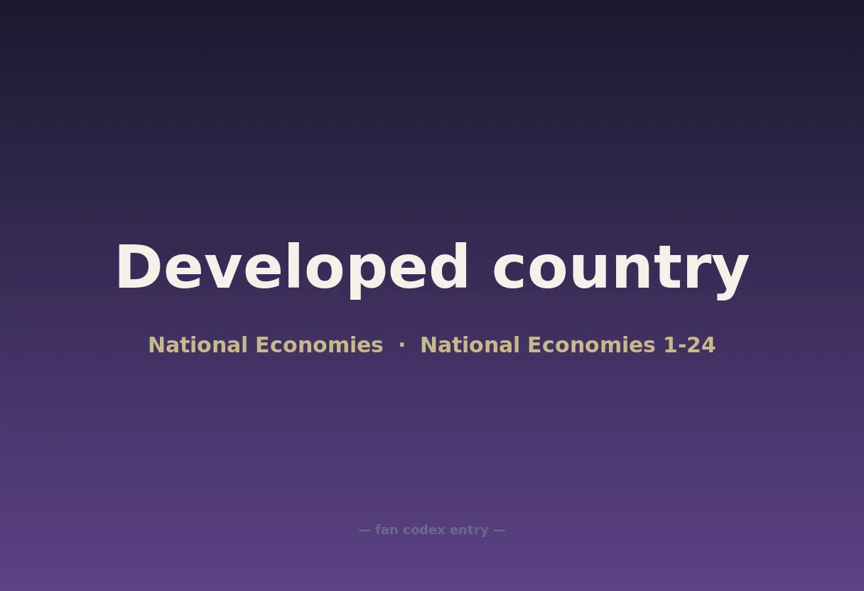 Developed country