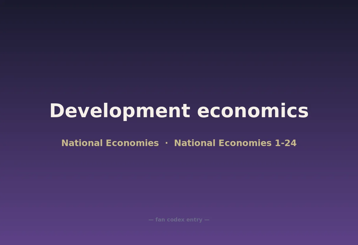 Development economics