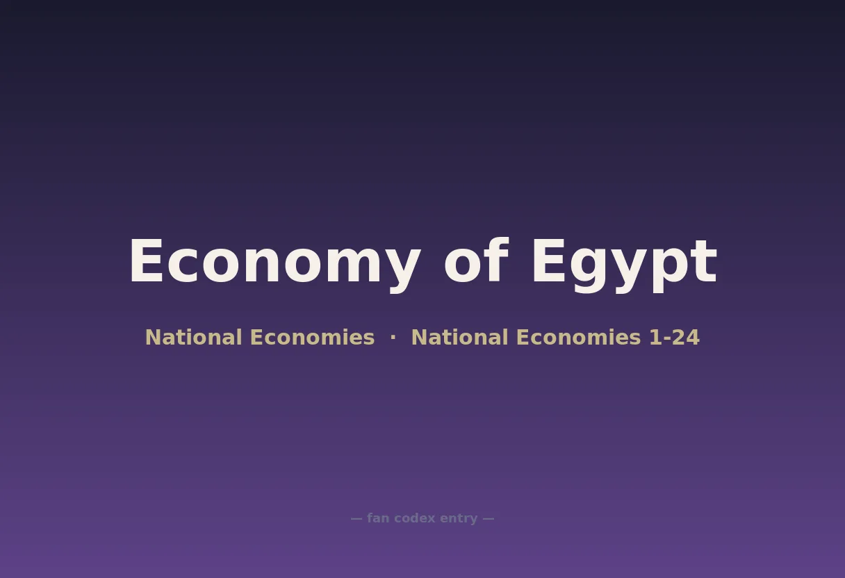 Economy of Egypt