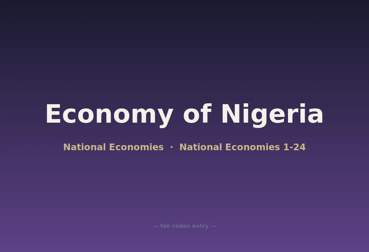Economy of Nigeria