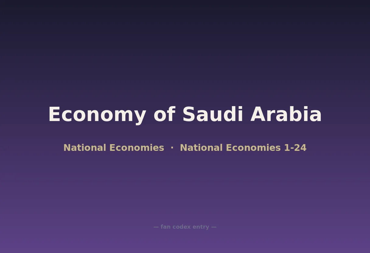 Economy of Saudi Arabia