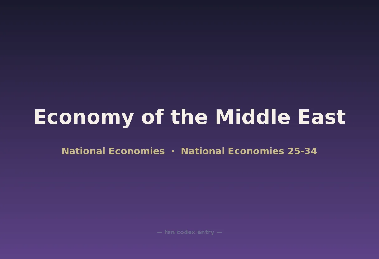 Economy of the Middle East